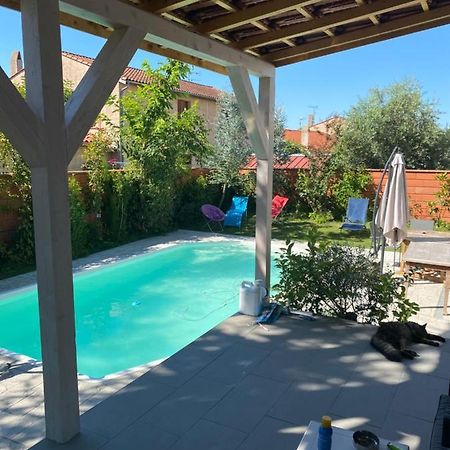 Cugnaux Toulouse Metropole Ouest Chambre Privee De Luxe - Sdb Wc Privee Terrasse Piscine Aqua Bike Kültér fotó